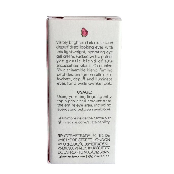 • New • Glow Recipe Bright Eye Gel Cream Guava Vitamin C 15 ml Host Pick! Fave! - Picture 9 of 16